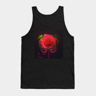 Glowing Rose 4 Tank Top